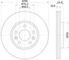 Mintex Brake Discs Front Vented Set Of 2 MDC2854C 296mm thumbnail