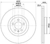 Mintex Brake Discs Front Vented Set Of 2 MDC2865C 312mm thumbnail