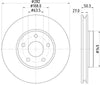 Mintex Brake Discs Front Vented Set Of 2 MDC2866C 282mm thumbnail
