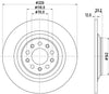 Mintex Brake Discs Rear Solid Set Of 2 MDC2874C 320mm thumbnail
