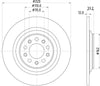 Mintex Brake Discs Rear Solid Set Of 2 MDC2874C 320mm thumbnail