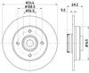 Mintex Brake Discs Rear Solid Set Of 2 MDC2879C 244mm thumbnail