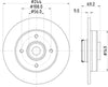 Mintex Brake Discs Rear Solid Set Of 2 MDC2879C 244mm thumbnail