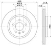 Mintex Brake Discs Rear Vented Set Of 2 MDC2881C 315mm thumbnail
