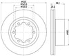 Mintex Brake Discs Rear Vented Set Of 2 MDC2883C 325mm thumbnail