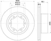Mintex Brake Discs Rear Vented Set Of 2 MDC2883C 325mm thumbnail