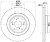 Mintex Brake Discs Front Vented Set Of 2 MDC2887C 320mm thumbnail