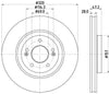 Mintex Brake Discs Front Vented Set Of 2 MDC2888C 320mm thumbnail
