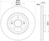 Mintex Brake Discs Front Vented Set Of 2 MDC2888C 320mm thumbnail