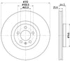Mintex Brake Discs Front Vented Set Of 2 MDC2889C 312mm thumbnail