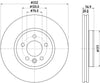 Mintex Brake Discs Front Vented Set Of 2 MDC2903C 332mm thumbnail