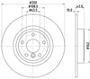 Mintex Brake Discs Rear Solid Set Of 2 MDC2911C 300mm thumbnail
