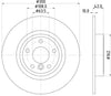 Mintex Brake Discs Rear Solid Set Of 2 MDC2911C 300mm thumbnail