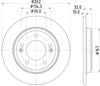 Mintex Brake Discs Rear Solid Set Of 2 MDC2921C 262mm thumbnail