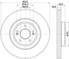 Mintex Brake Discs Front Vented Set Of 2 MDC2925C 345mm thumbnail