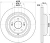 Mintex Brake Discs Rear Vented Set Of 2 MDC2926C 330mm thumbnail