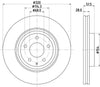 Mintex Brake Discs Front Vented Set Of 2 MDC2929C 320mm thumbnail