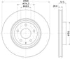 Mintex Brake Discs Front Vented Set Of 2 MDC2929C 320mm thumbnail