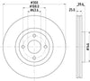 Mintex Brake Discs Front Vented Set Of 2 MDC2932C 300mm thumbnail