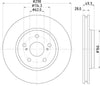 Mintex Brake Discs Front Vented Set Of 2 MDC2934C 298mm thumbnail