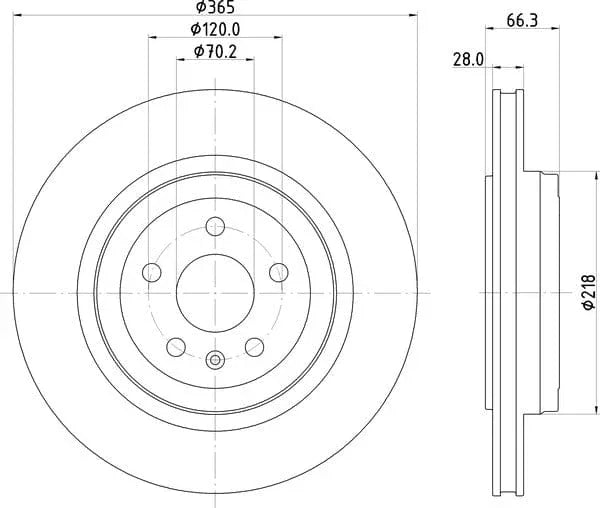 Mintex Brake Discs Rear Vented Set Of 2 MDC2940C 365mm - image 4