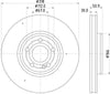 Mintex Brake Discs Front Vented Set Of 2 MDC2947C 318mm thumbnail