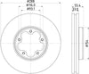 Mintex Brake Discs Front Vented Set Of 2 MDC2959C 288mm thumbnail