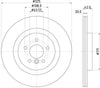 Mintex Brake Discs Rear Vented Set Of 2 MDC2964C 325mm - OEM Quality Replacement thumbnail