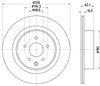 Mintex Brake Discs Rear Vented Set Of 2 MDC2971C 330mm thumbnail