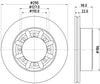 Mintex Brake Discs Rear Vented Set Of 2 MDC2975C 290mm thumbnail