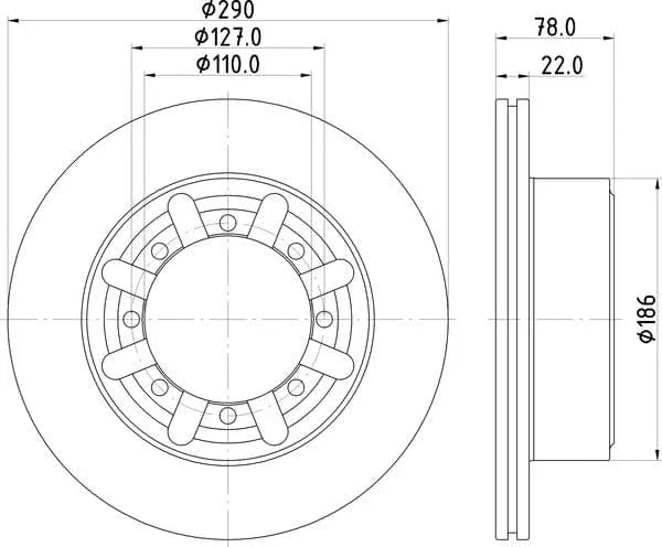 Mintex Brake Discs Rear Vented Set Of 2 MDC2975C 290mm - image 4