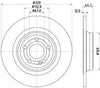 Mintex Brake Discs Rear Solid Set Of 2 MDC2988C 320mm thumbnail