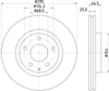 Mintex Brake Discs Front Vented Set Of 2 MDC2996C 295mm thumbnail