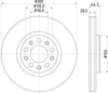 Mintex Brake Discs Front Vented Set Of 2 MDC2997C 305mm thumbnail