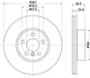 Mintex Brake Discs Front Vented Set Of 2 MDC3008C 307mm thumbnail