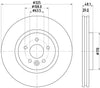Mintex Brake Discs Front Vented Set Of 2 MDC3011C 325mm thumbnail