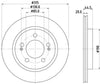 Mintex Brake Discs Rear Vented Set Of 2 MDC3018C 315mm thumbnail
