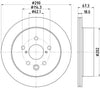 Mintex Brake Discs Rear Vented Set Of 2 MDC3028C 290mm thumbnail