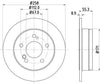 Mintex Brake Discs Rear Solid Set Of 2 MDC363 258mm thumbnail