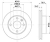 Mintex Brake Discs Front Vented Set Of 2 MDC392 240mm thumbnail