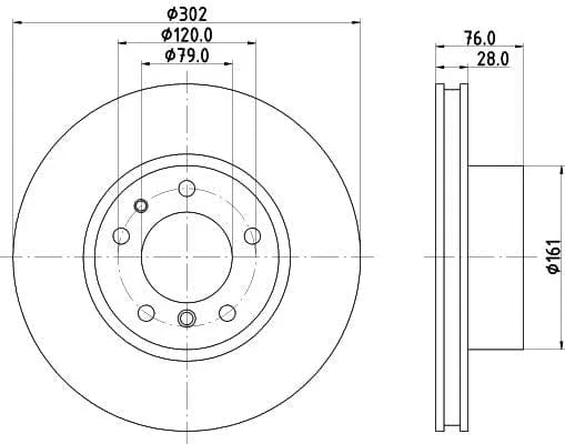 Mintex Brake Discs Front Vented Set Of 2 MDC477 302mm - image 3