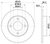 Mintex Brake Discs Rear Solid Set Of 2 MDC562 245mm thumbnail