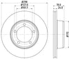 Mintex Brake Discs Front Vented Set Of 2 MDC565 298mm thumbnail