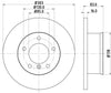 Mintex Brake Discs Front Solid Set Of 2 MDC671 303mm thumbnail