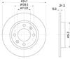 Mintex Brake Discs Rear Solid Set Of 2 MDC699 247mm thumbnail