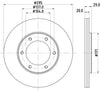 Mintex Brake Discs Front Vented Set Of 2 MDC753 295mm thumbnail