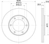 Mintex Brake Discs Front Vented Set Of 2 MDC753 295mm thumbnail