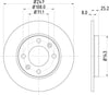 Mintex Brake Discs Rear Solid Set Of 2 MDC794C 247mm thumbnail