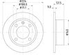 Mintex Brake Discs Rear Solid Set Of 2 MDC802 224mm thumbnail