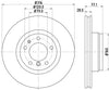 Mintex Brake Discs Front Vented Set Of 2 MDC832 316mm thumbnail